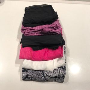 6 size 8 used lululemon tanks, in great condition